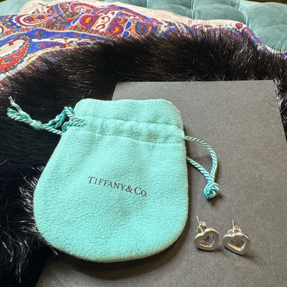 Tiffany & Co. Sterling Silver Heart Studs